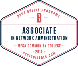 Bestcolleges.com Associate in Network Administration badge