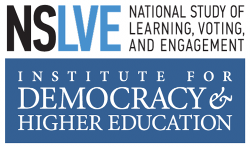 NSLVE - National Study of Learning, Voting, and Engagement : Institute for Democracy &amp; Higher Education