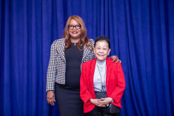Dr. Robinson with Dr. Ruth Tan Lim, Pediatrician and Philanthropist, at President’s Advisory Council.
