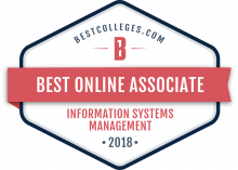 Bestcolleges.com Information Systems Management badge. 