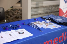 Information booth at the finale event 