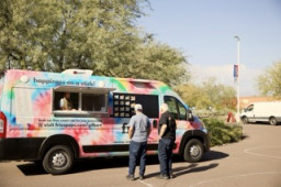 Food truck selling items 