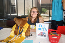 Psi Beta student at Club Bash