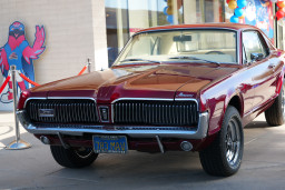 Red Mercury Cougar vintage car
