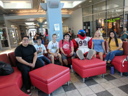 Thor with students