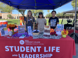 We Care Wednesday booth
