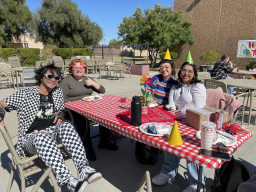 Students at Thor's birthday party