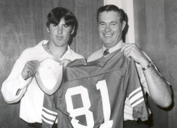 Theo Heap with student athlete Mickey Hatcher