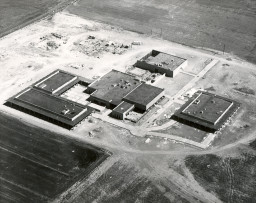 Aerial view of Southern & Dobson Campus, 1966