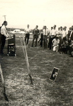 Groundbreaking with Student Body President T. Williams