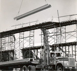 Football stadium construction, Southern & Dobson Campus, 1967-68