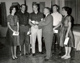 Phi Theta Kappa first pledges with John Riggs, 1965