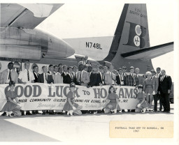 Football Team heading to a game in Roswell, N.Mex., 1967.