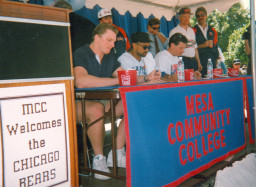 Members of the NFL Champion Chicago Bears pay MCC a visit, 1992