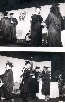 Graduation ceremonies during MCC's 25th Anniversary, 1989