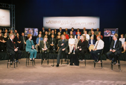Former President George Bush with Larry Christiansen and Mary Vanis