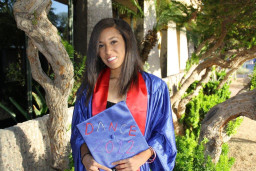 Dance student at graduation