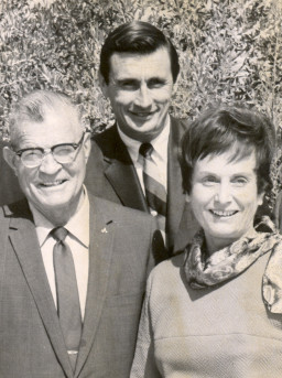 Administration, 1970. From left: John Riggs; Cattani; Jeanette Kirk