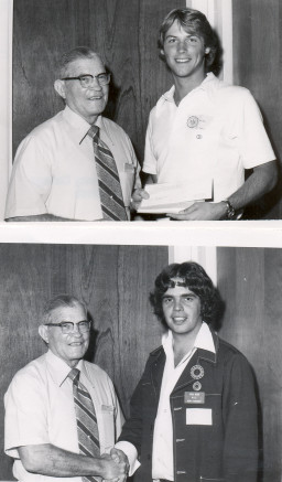 John Riggs with students