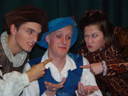 Cast members of "Servant of Two Masters"