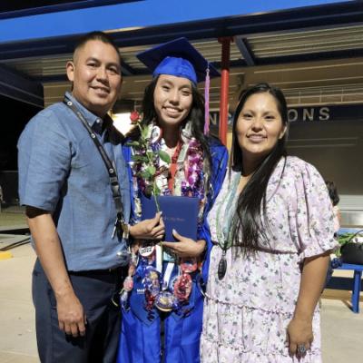 Andrew Yazzie, Kaitlyn Yazzie, April Yazzie