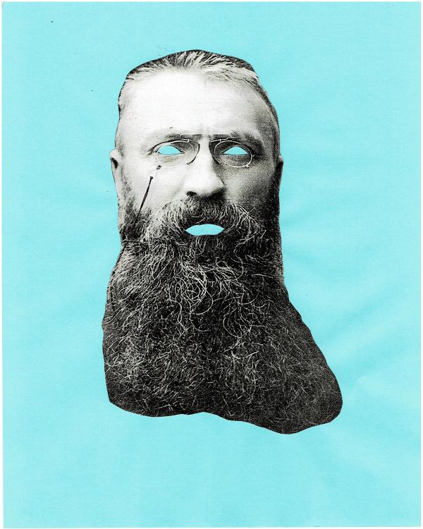 Collage of artist Auguste Rodin.