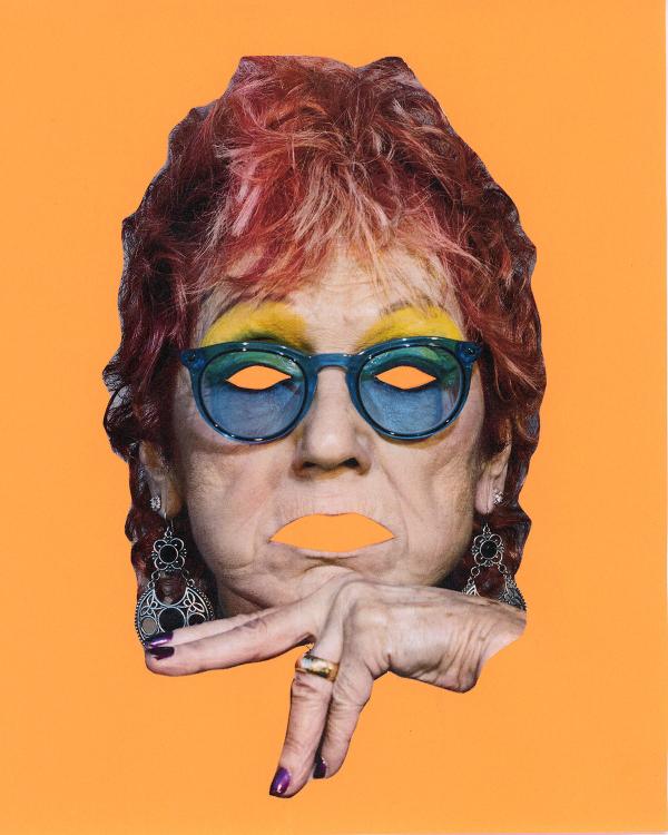 Collage of artist Judy Chicago.
