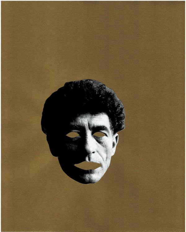 Collage of artist Alberto Giacometti.