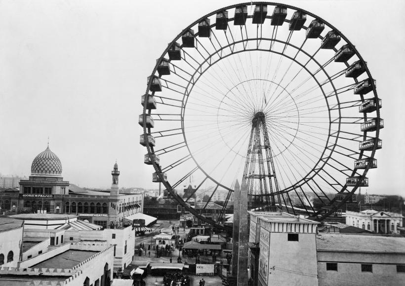 View of Ferris Wheel, Chicago, 1893