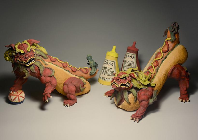 "Two Hot Dog Guardians" by Kazuma Sambe