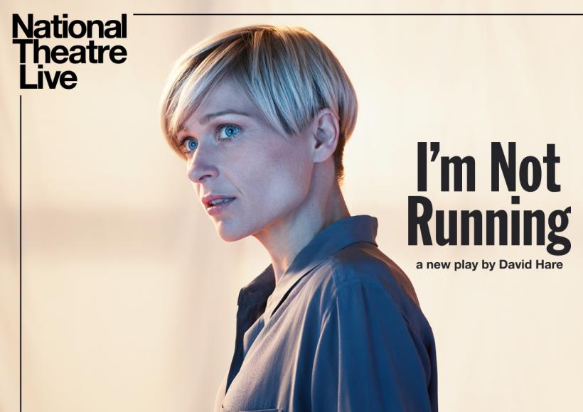 NT Live poster featuring woman staring off and looking apprehensive 