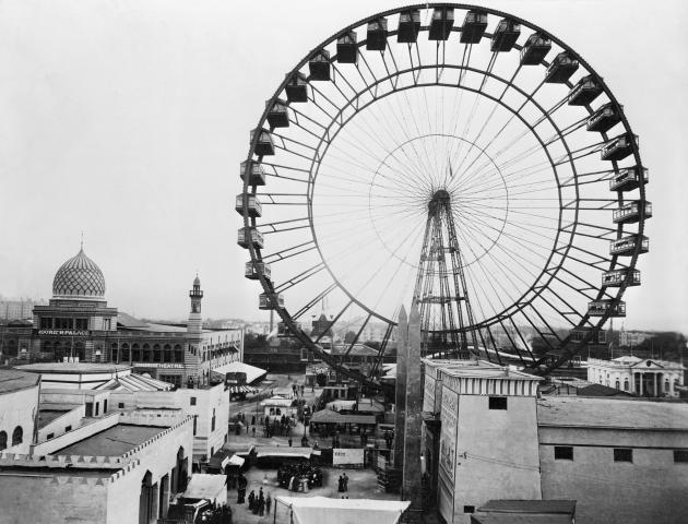View of Ferris Wheel, Chicago, 1893