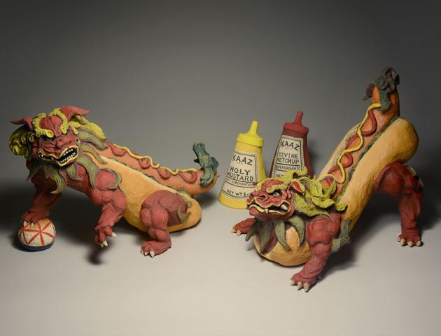 "Two Hot Dog Guardians" by Kazuma Sambe