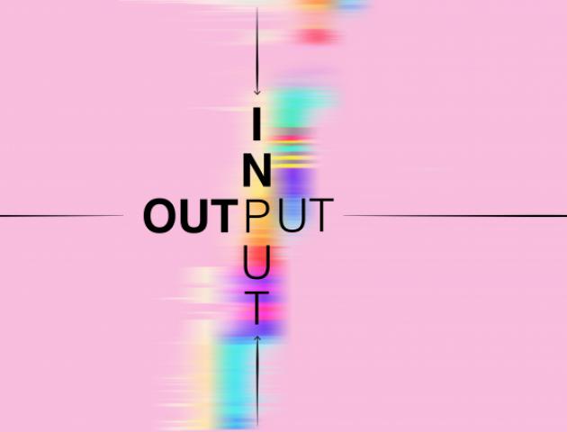Input/Output Exhibition Postcard