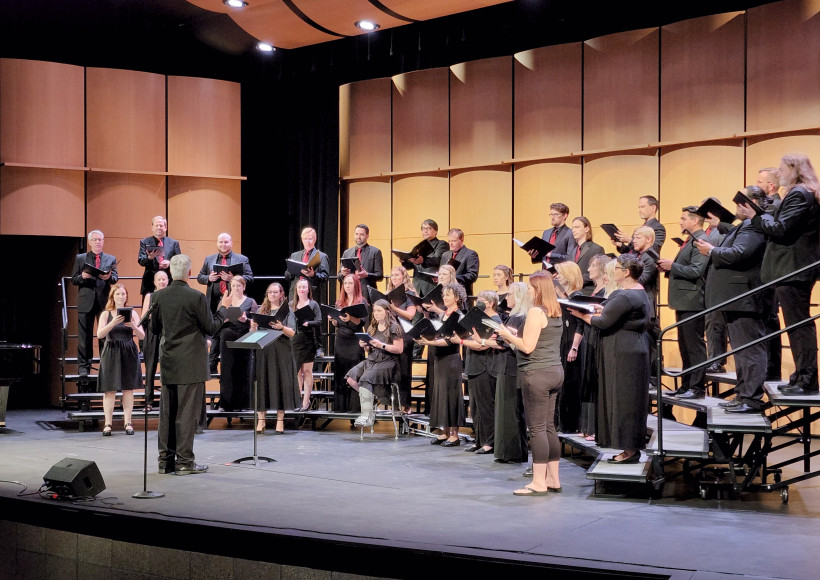Dr Peterson with Canto Vivo Choral