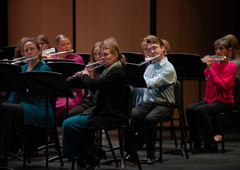 DEF Concert Performers playing the Flutes