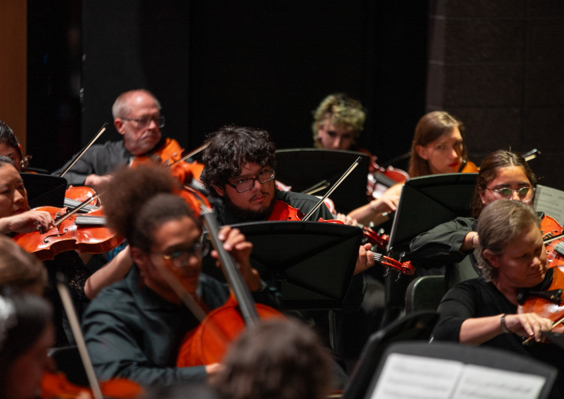 String performers at concert