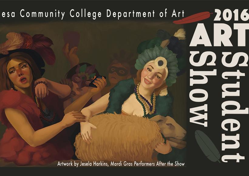 Art Student Show Postcard