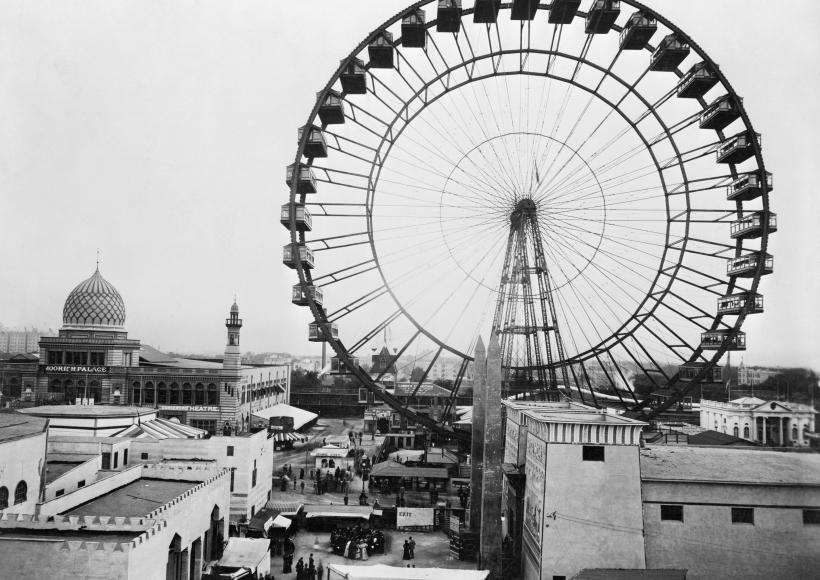 View of Ferris Wheel, Chicago, 1893