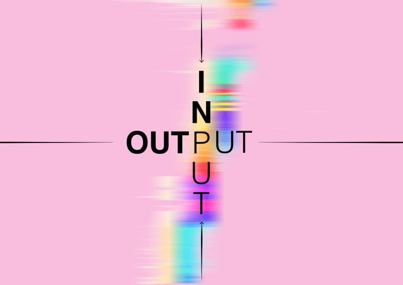 Input/Output Exhibition Postcard