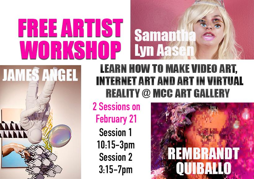 Free Artist Workshop at MCC Art Gallery on the Digital Arts