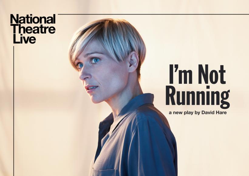 NT Live poster featuring woman staring off and looking apprehensive 