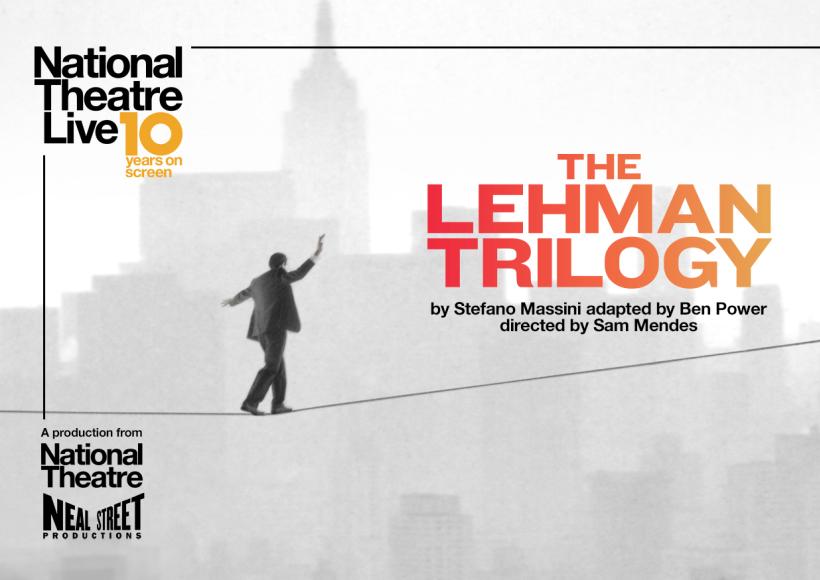 NT Live poster featuring man on a high wire