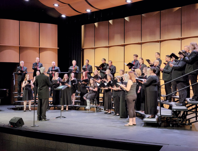 Dr Peterson with Canto Vivo Choral