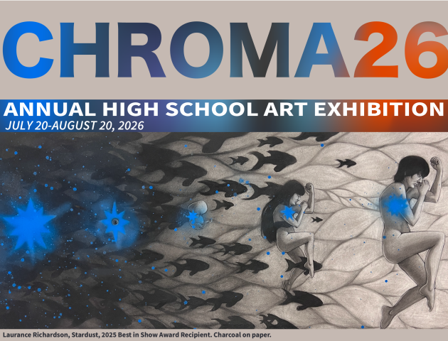 A photograph of an artwork titled Stardust by Laurance Richardson. The piece is created using charcoal on paper, giving it a soft, textured appearance with strong contrasts between light and dark tones. This artwork received the Best in Show Award in 2025, highlighting it as a standout piece in the exhibition.