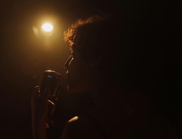 singer on stage