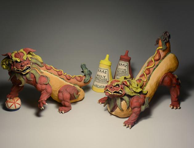 "Two Hot Dog Guardians" by Kazuma Sambe