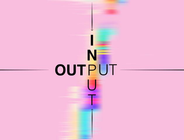 Input/Output Exhibition Postcard