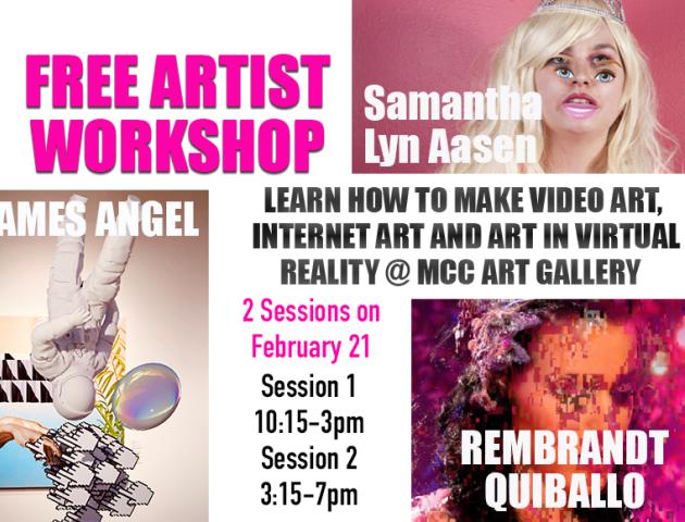 Free Artist Workshop at MCC Art Gallery on the Digital Arts