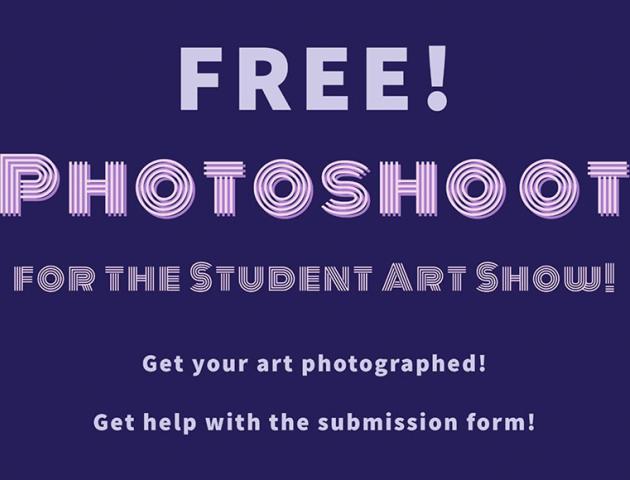 FREE ARTWORK PHOTOSHOOT for MCC Art Students